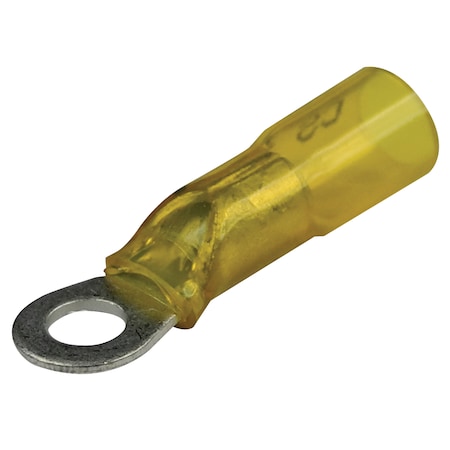 Seachoice Heat Shrink Ring Terminals, Yellow, 25 Pack 60041